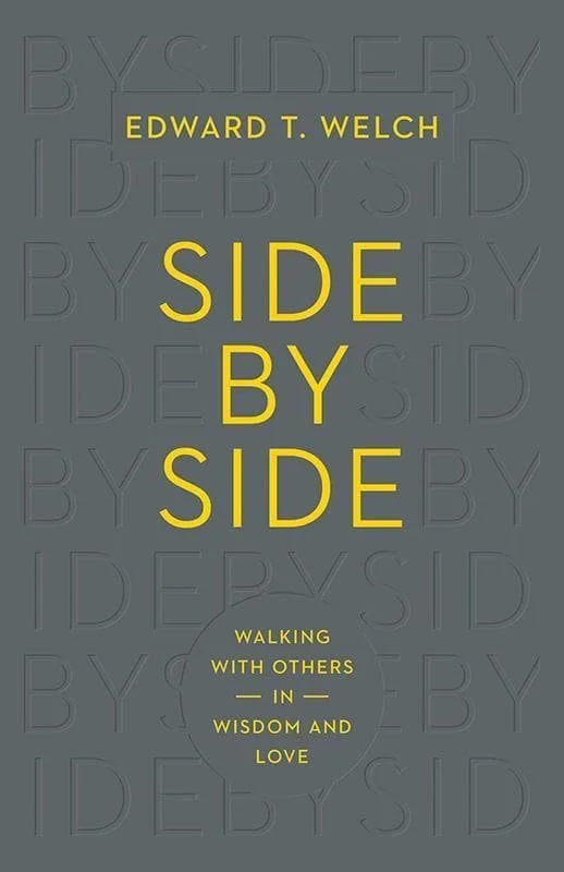 Book cover for 'Side by Side' by Edward T. Welch, with a gray background and yellow text.