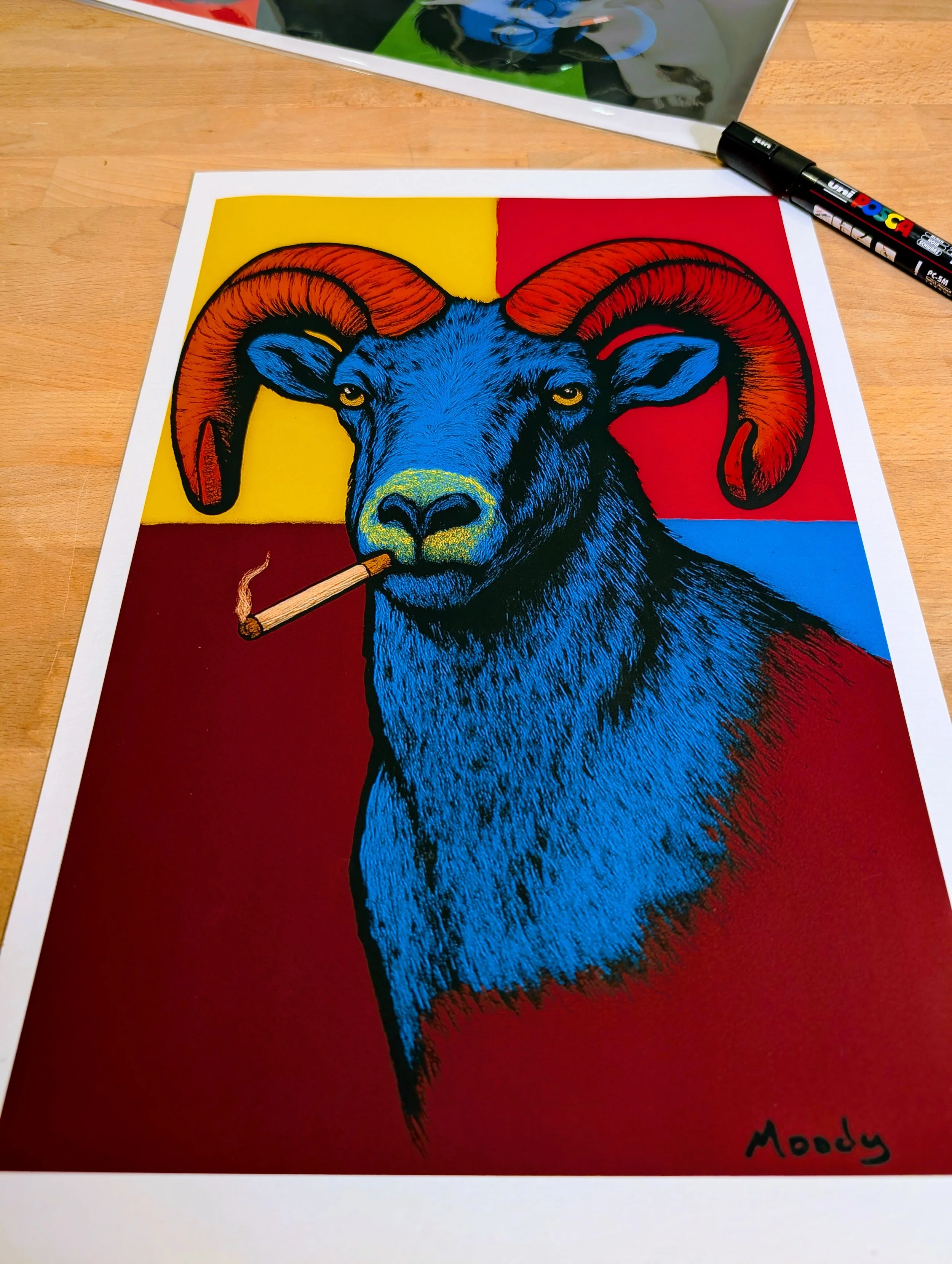 "Smoke'em If Yee Got'em" by Moody (Giclee Print)
