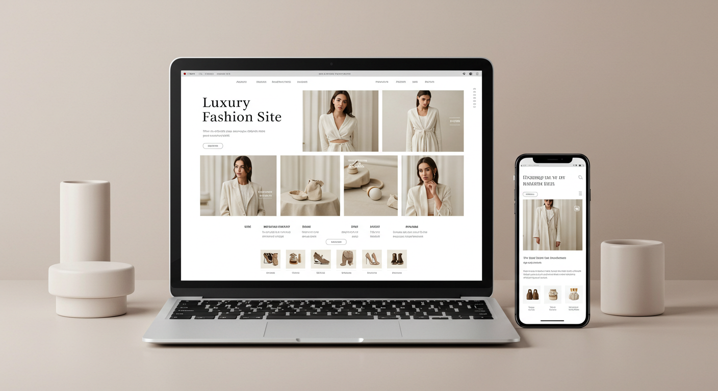 Concept Web Design - Fashion Brand Client.