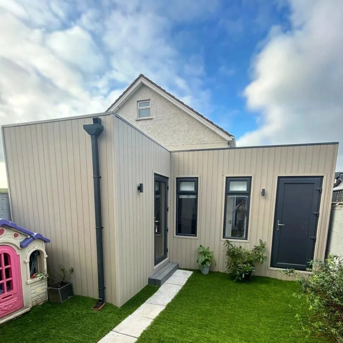 A Garden room extension to a home built by a customer.