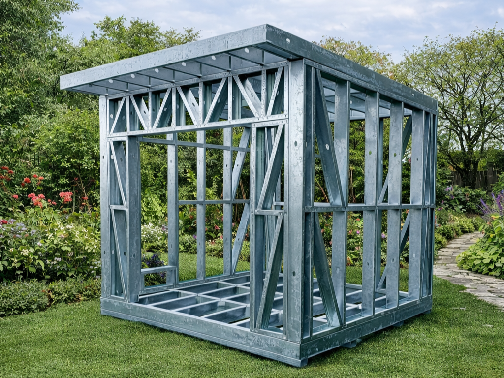 Completed Steel Frame Garden Room