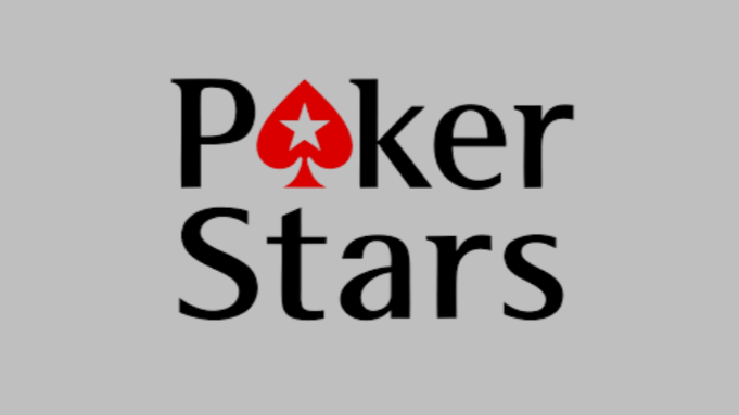 Logo of PokerStars with the word 'Poker' and 'Stars', featuring a red spade symbol with a white star inside.