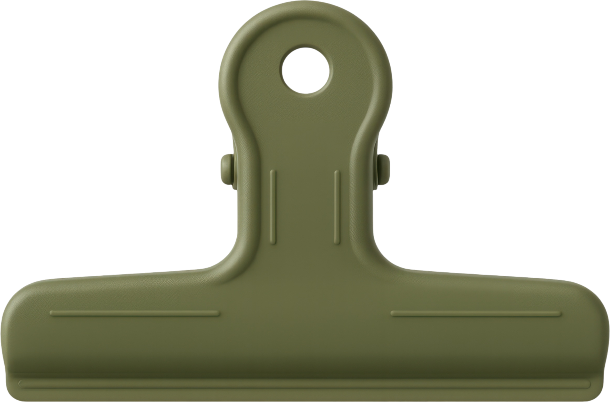 Olive-green document clip