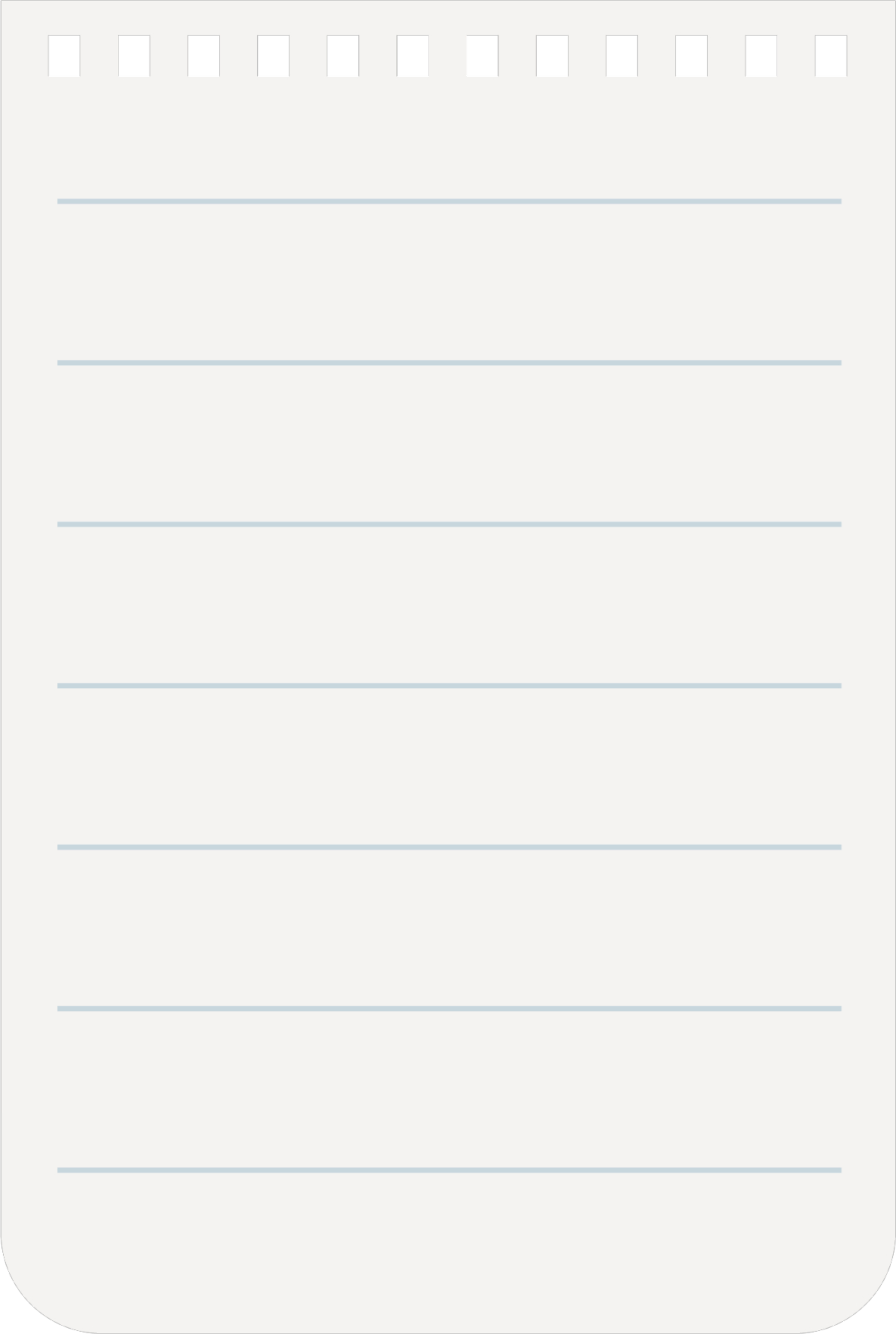 Blank notebook page with black checkered pattern at the top.