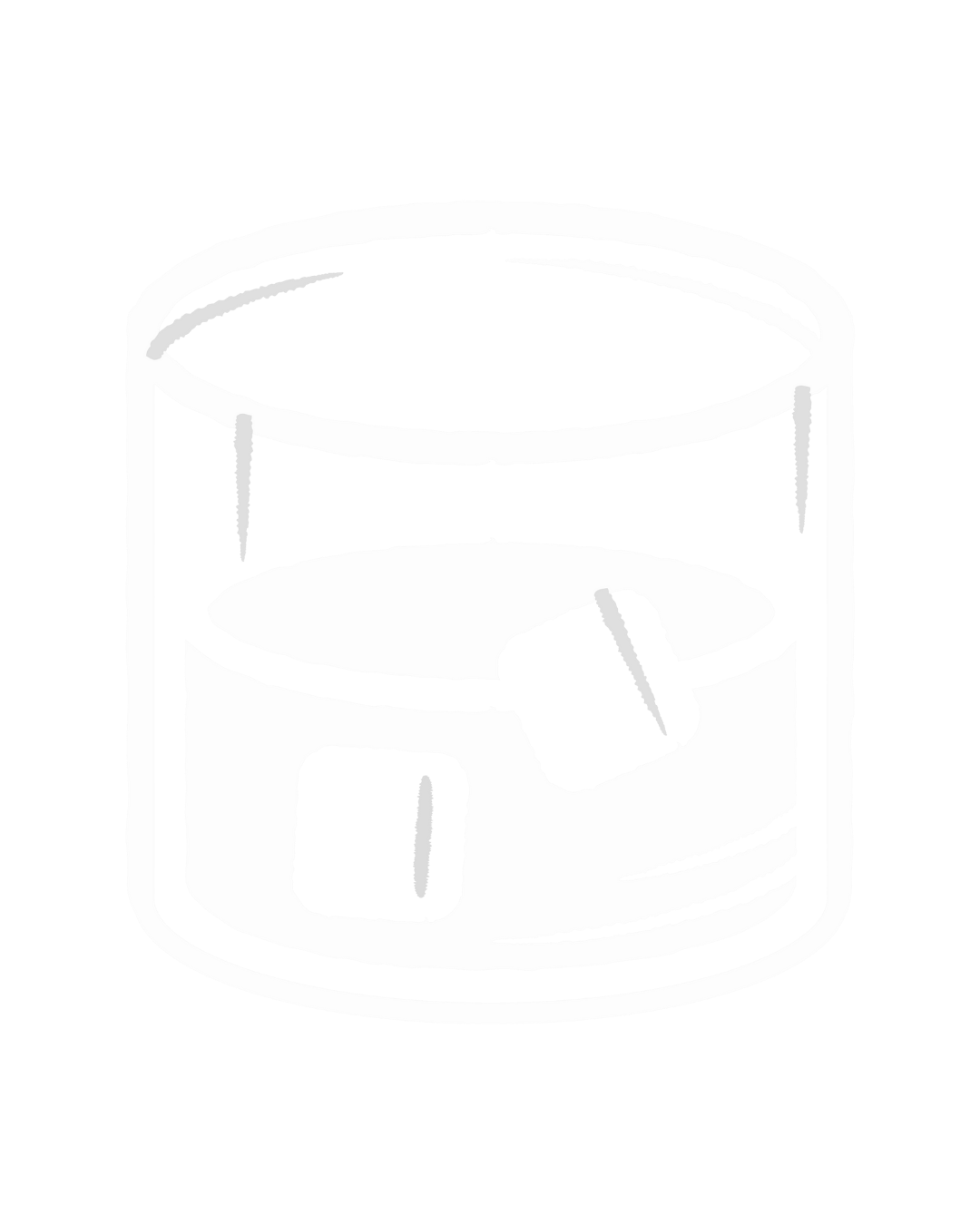 Black and white illustration of a lit candle in a glass holder.
