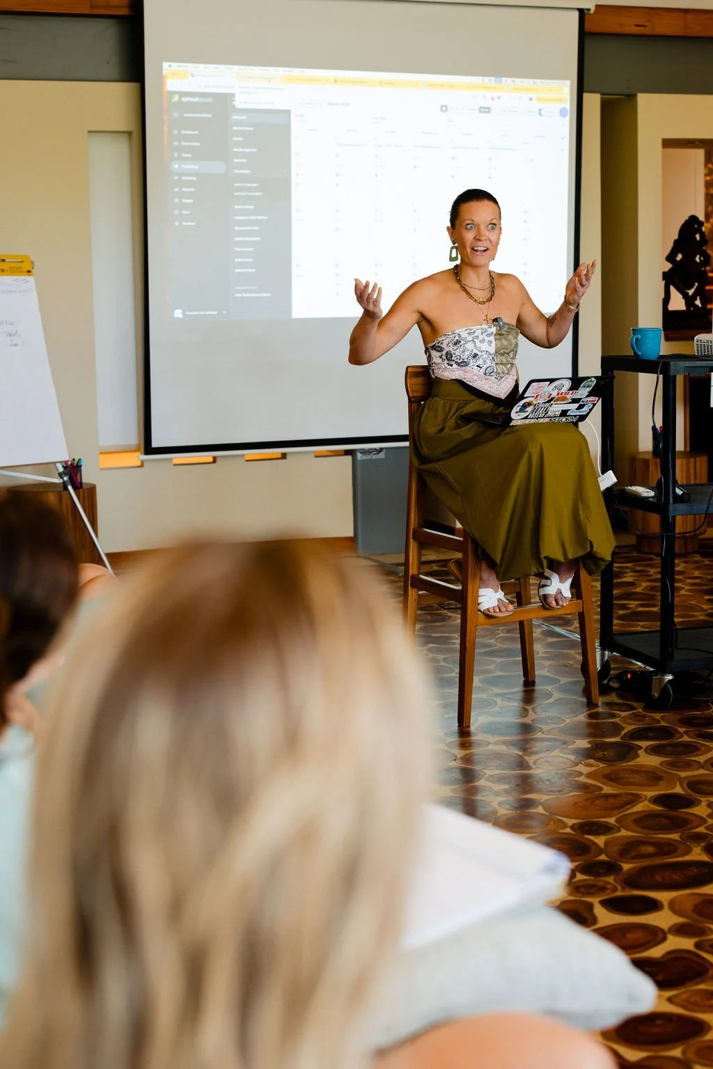 Industry leader speaking at the BuildHer Leadership Summit