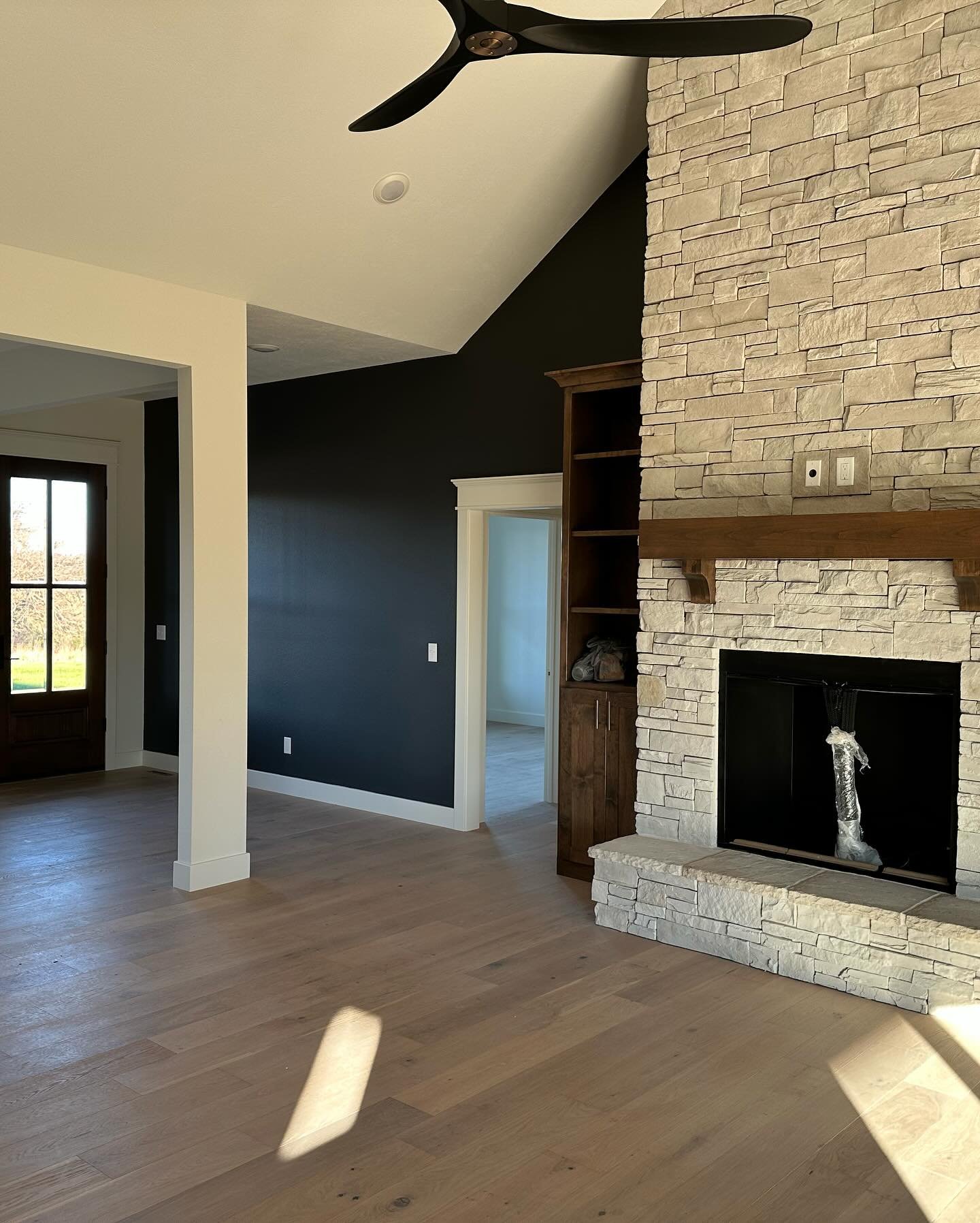 Accent wall in living room