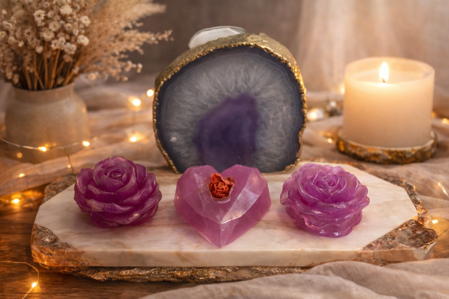 Rose Infused Soap Trio