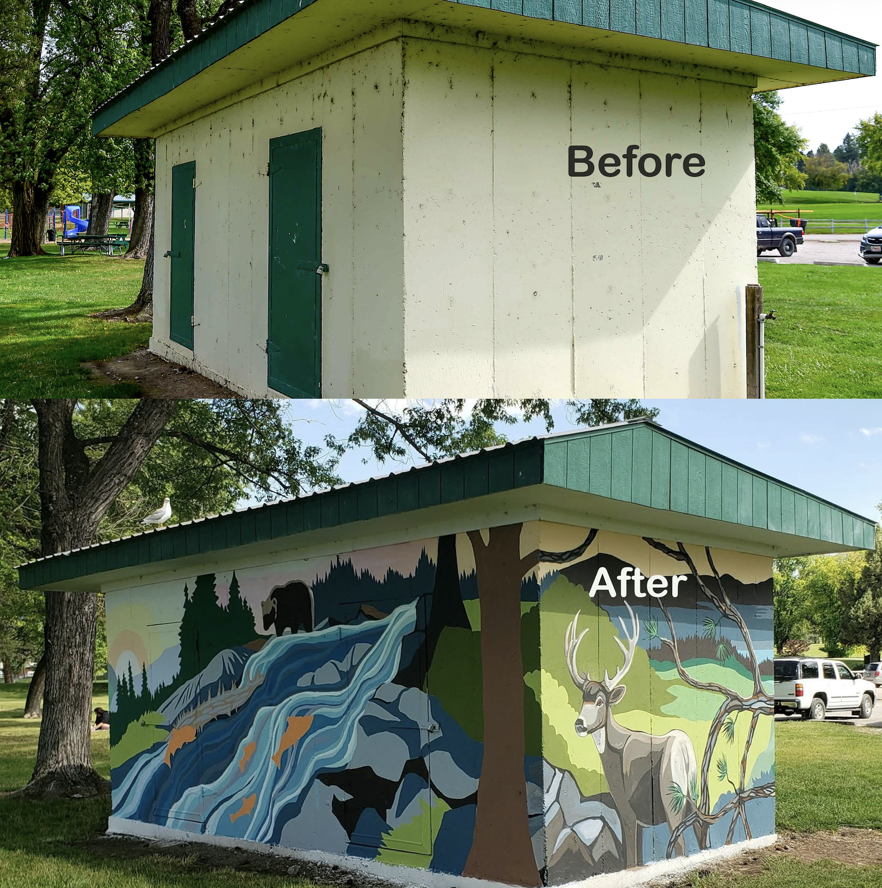 Karla Martinson's mural at Boettcher Park