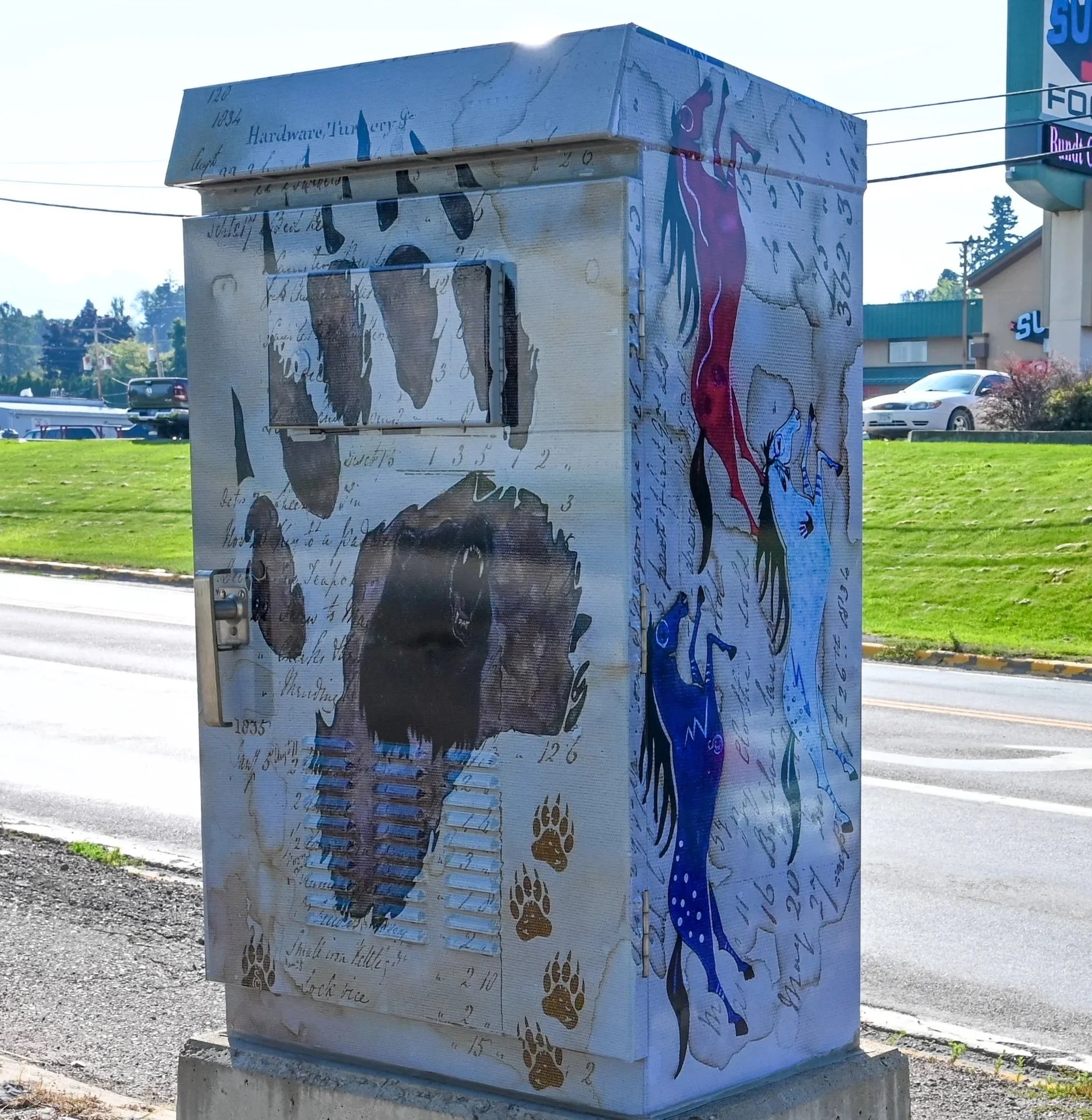 Shawna Croft's box at Super 1 junction