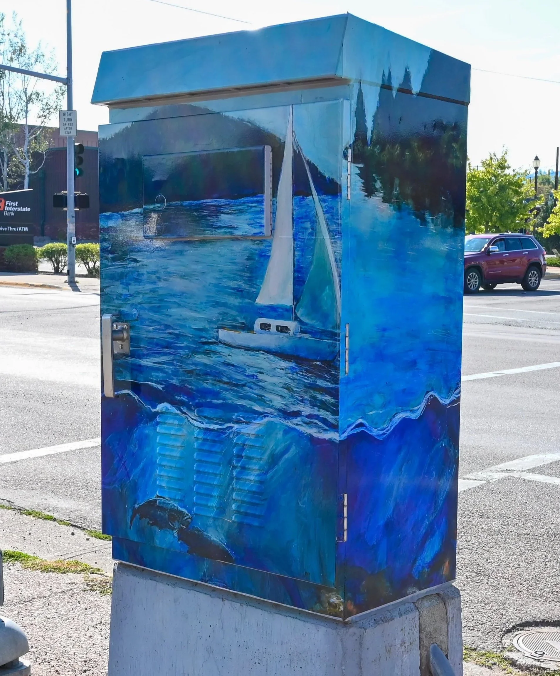 Luke Orsborne's box near the Durham