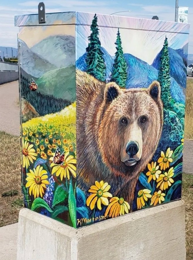 Karla Martinson's box at the Wallmart junction