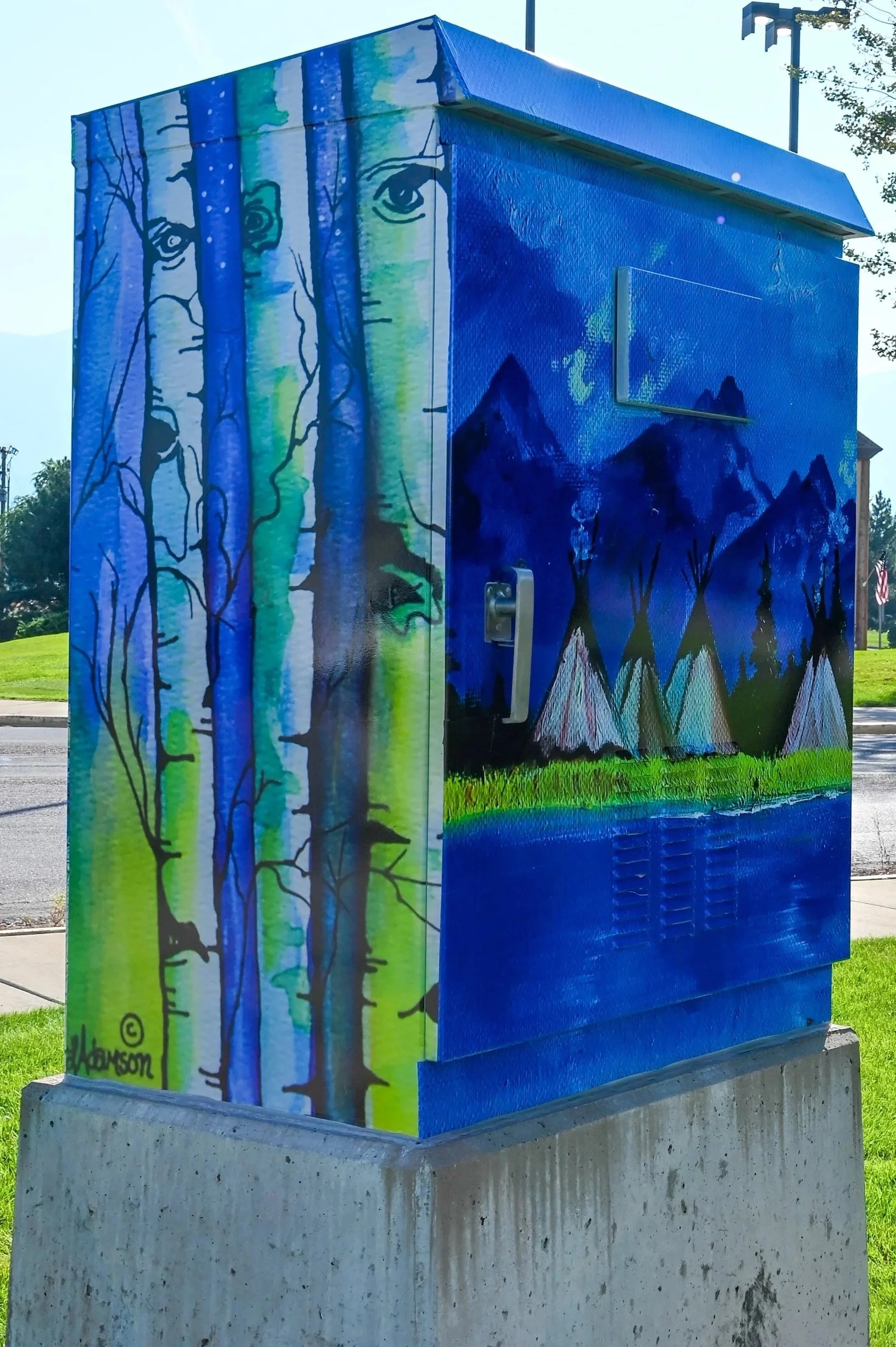 Leanne Adamson's box at Eagle bank junction