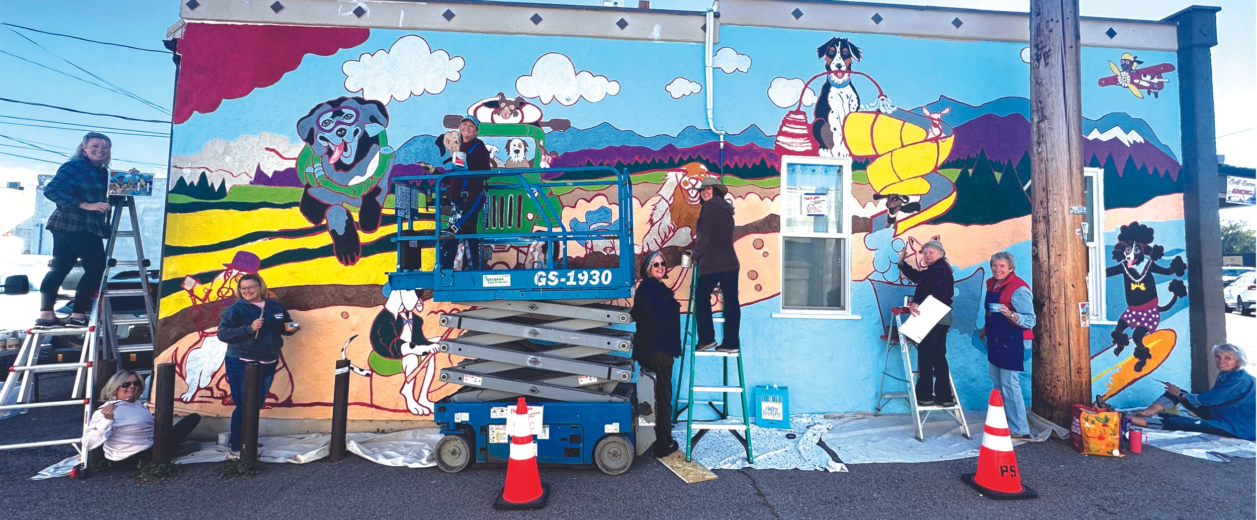 The Barking lot mural