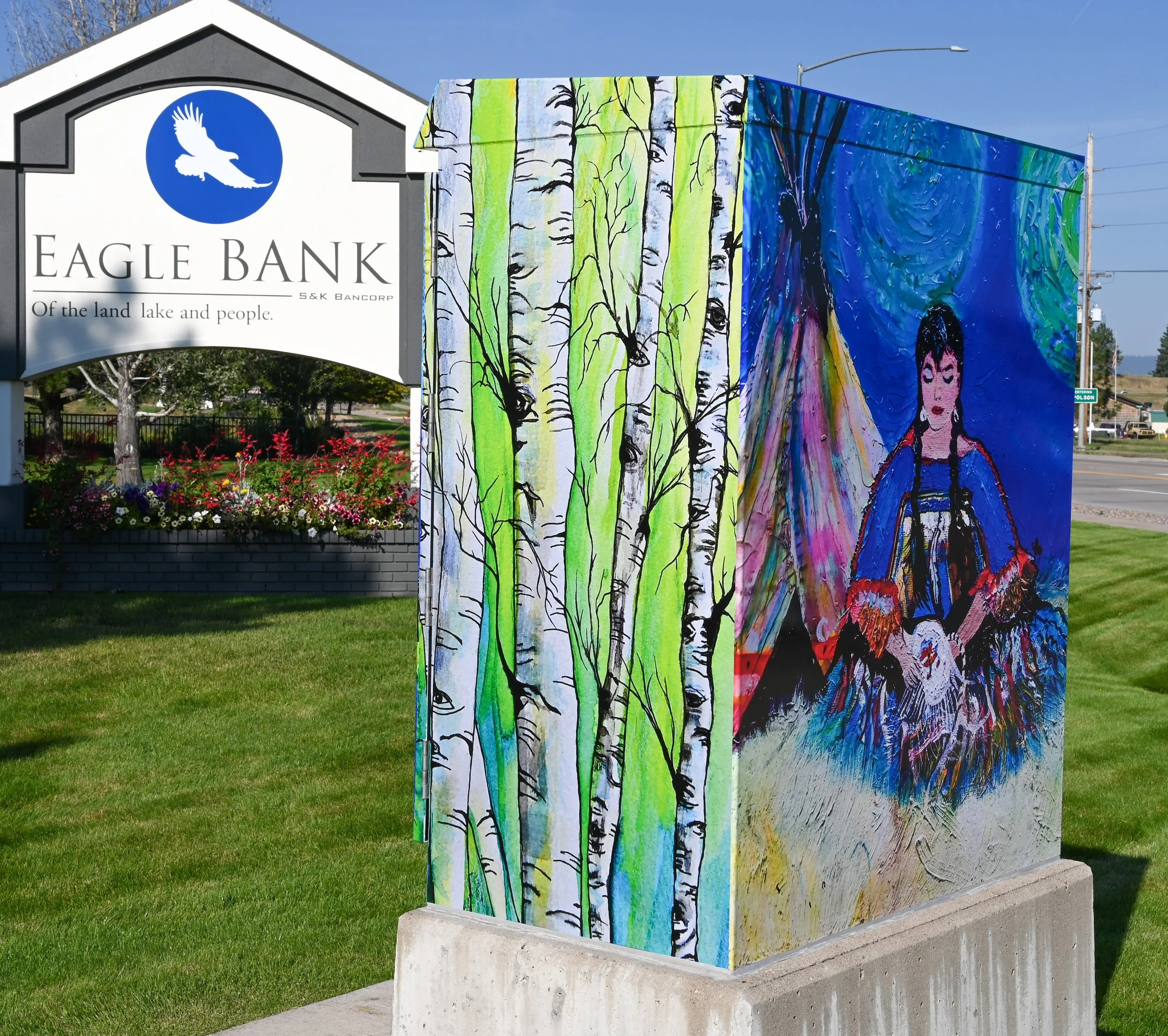 Leanne Adamson's box at The Eagle Banks' junction