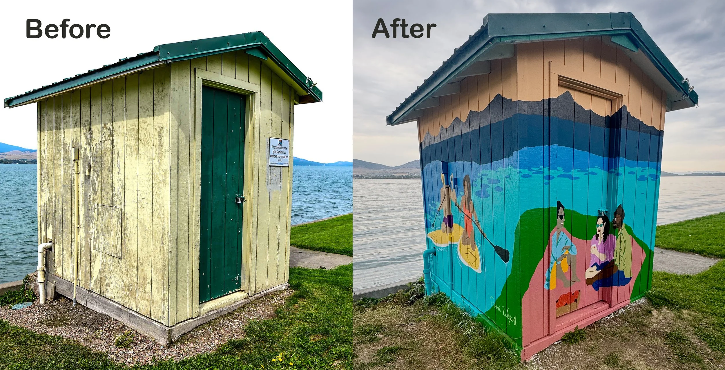 Penni Weyant's mural at Sacajawea Park