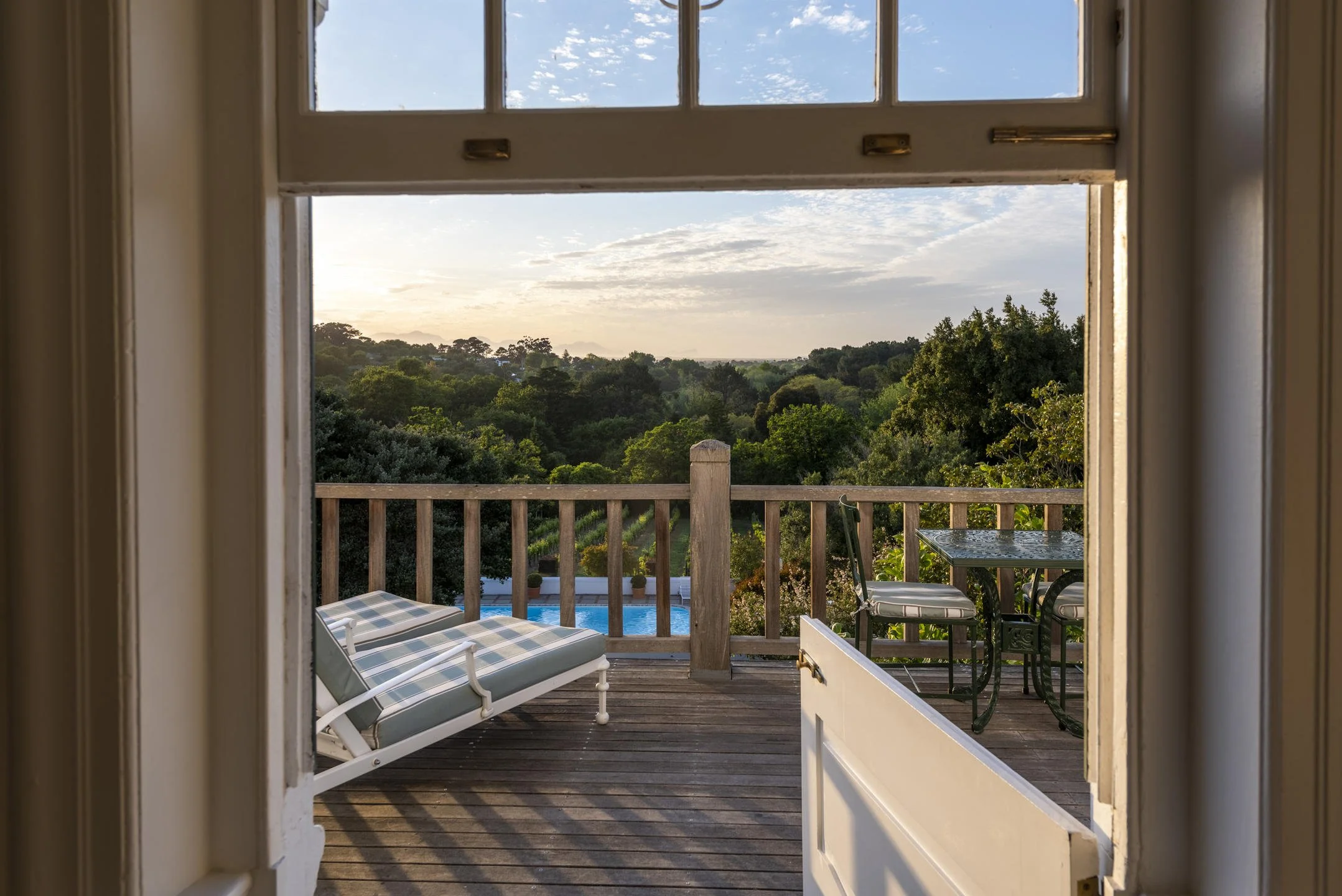Veranda view from the Luxury Suite