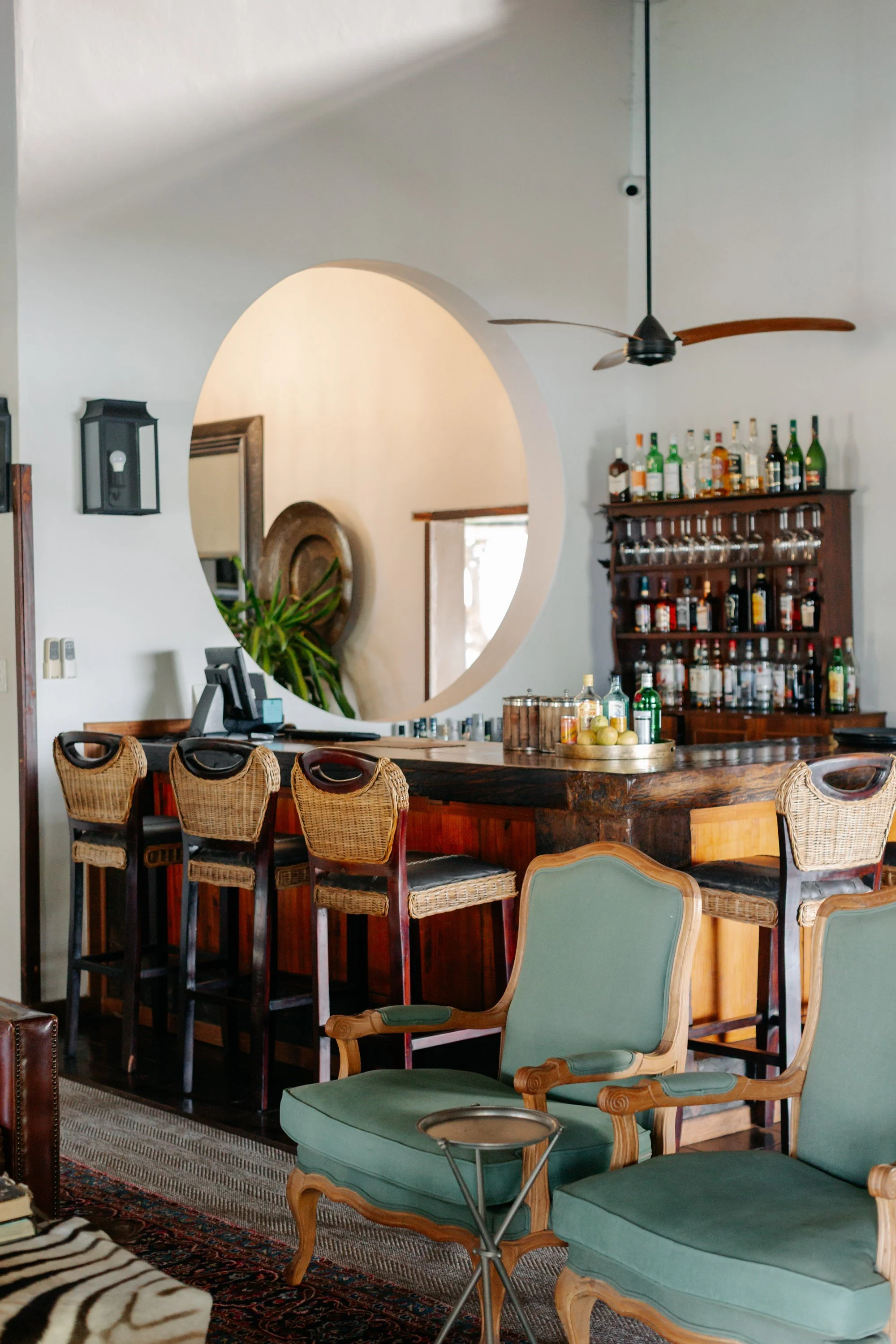 Classic colonial style bar