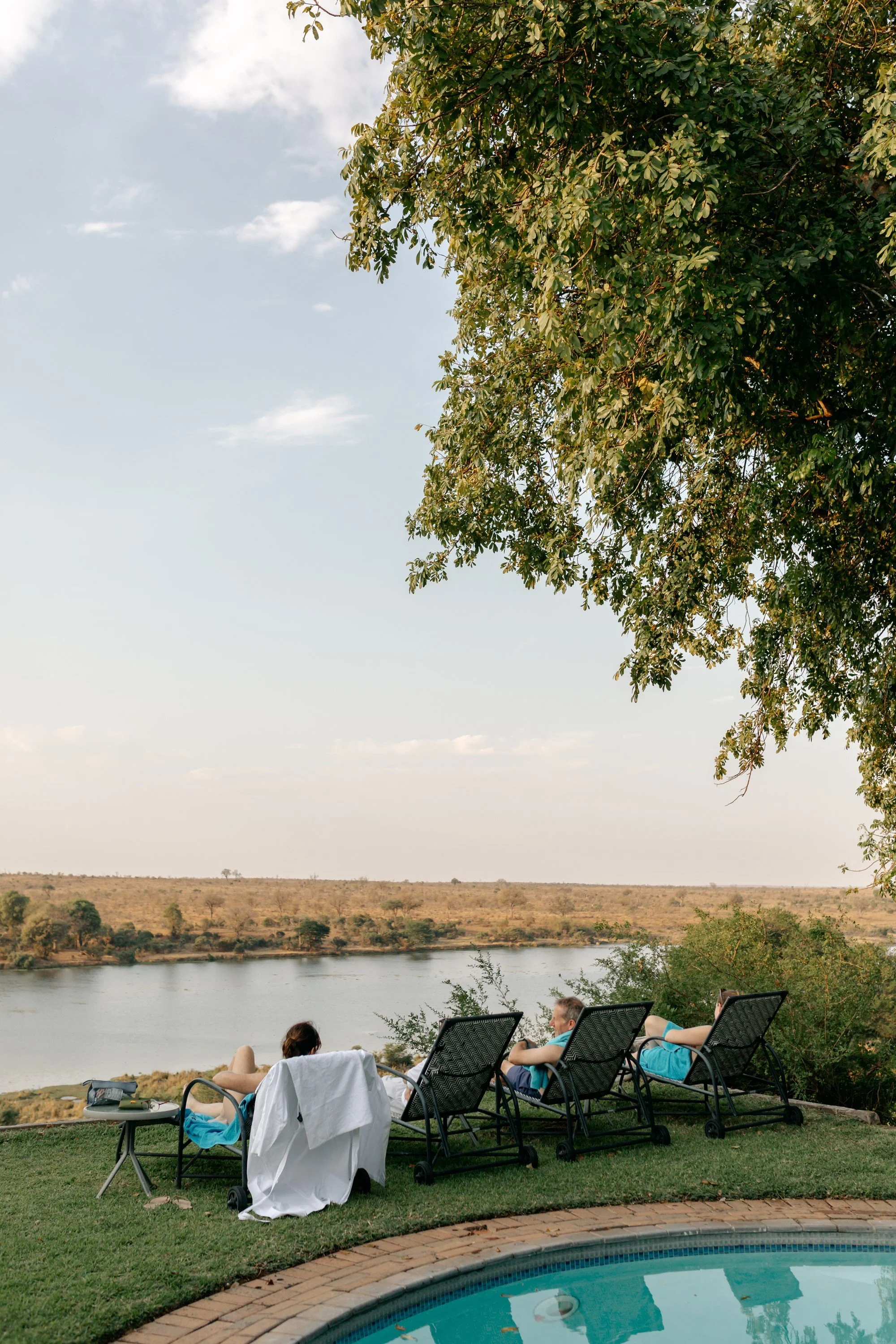 Pool with views of the crocodile river