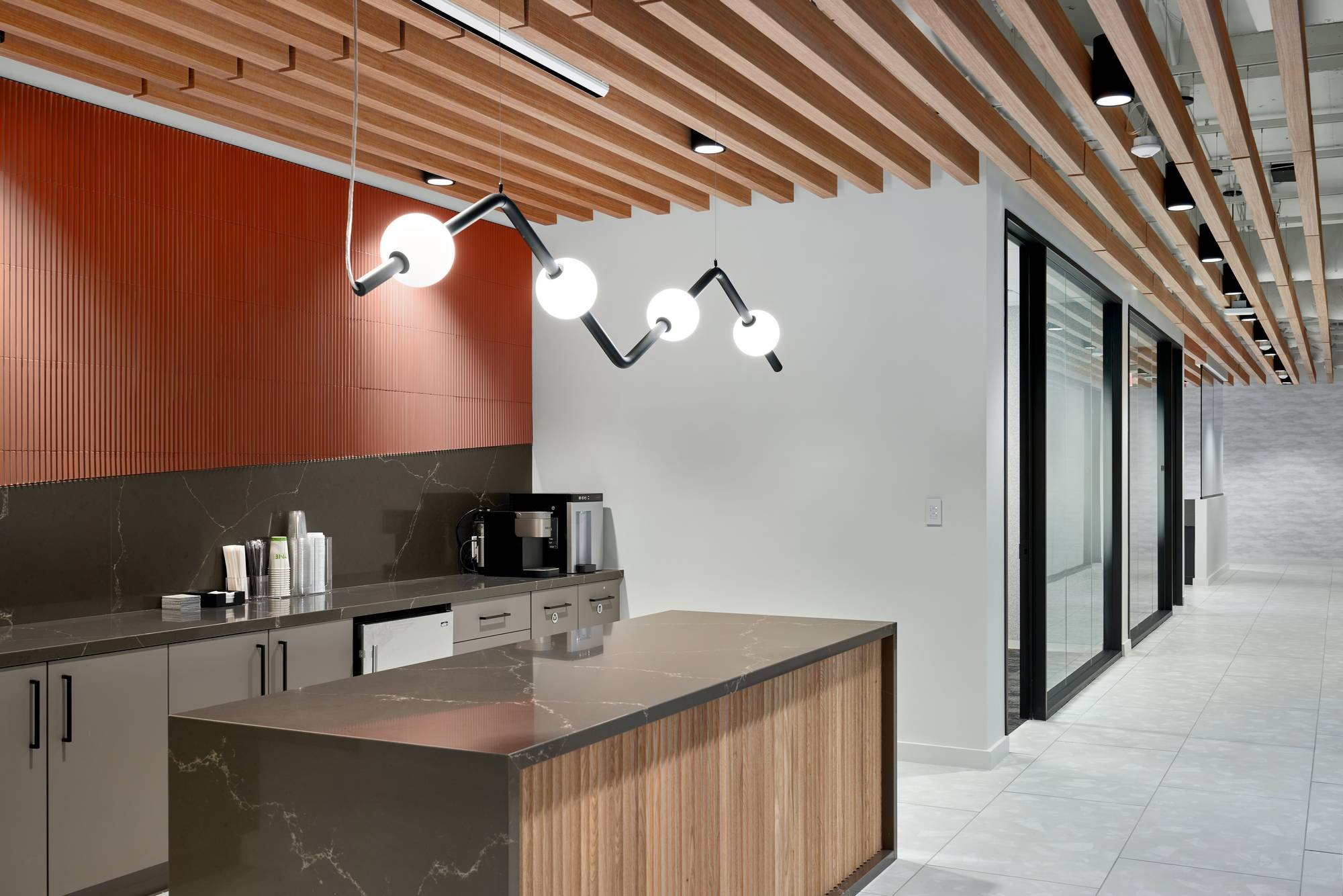 Clark Hill PLC - Austin Office Interior - Kitchen