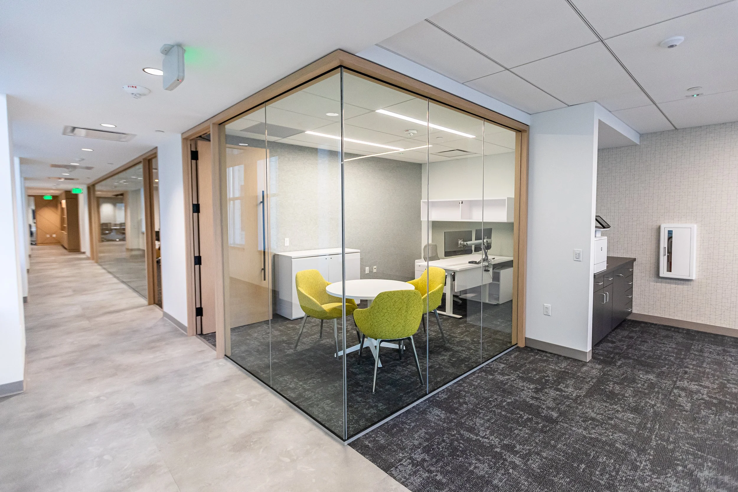 Ballmer Group Interior Photo of Huddle Room & Hall