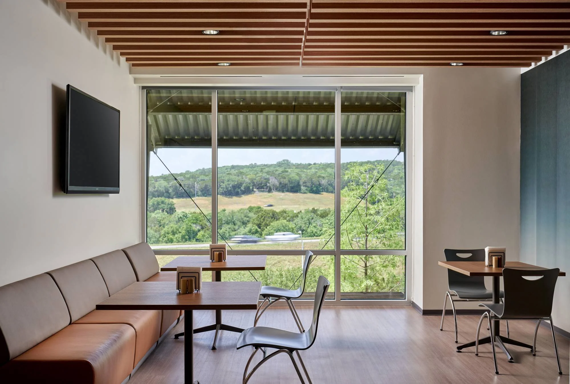 Clark Hill PLC - Austin Office Interior - Employee Lounge