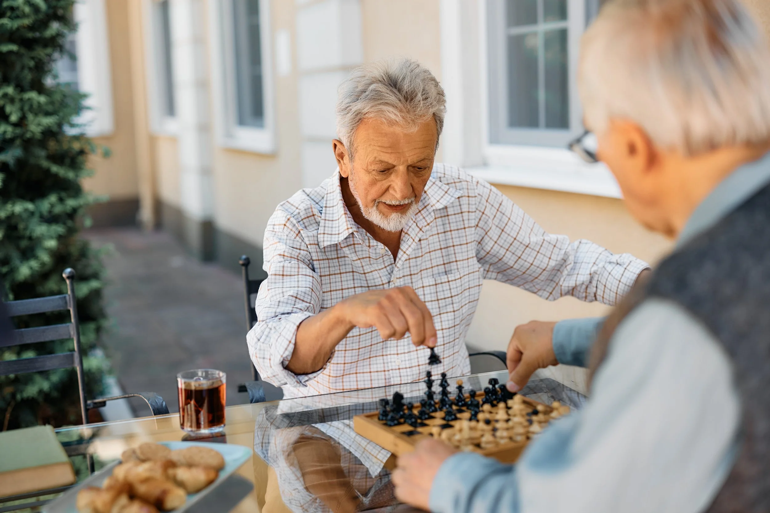 TBI resident engaging in recreational activities as part of semi-independent community living program at Medical Alternatives in Southeast Michigan