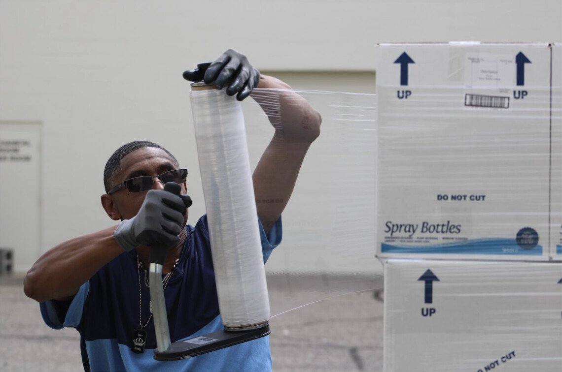 TBI resident developing vocational and life skills through a structured workshop program at MARC in Novi, Michigan