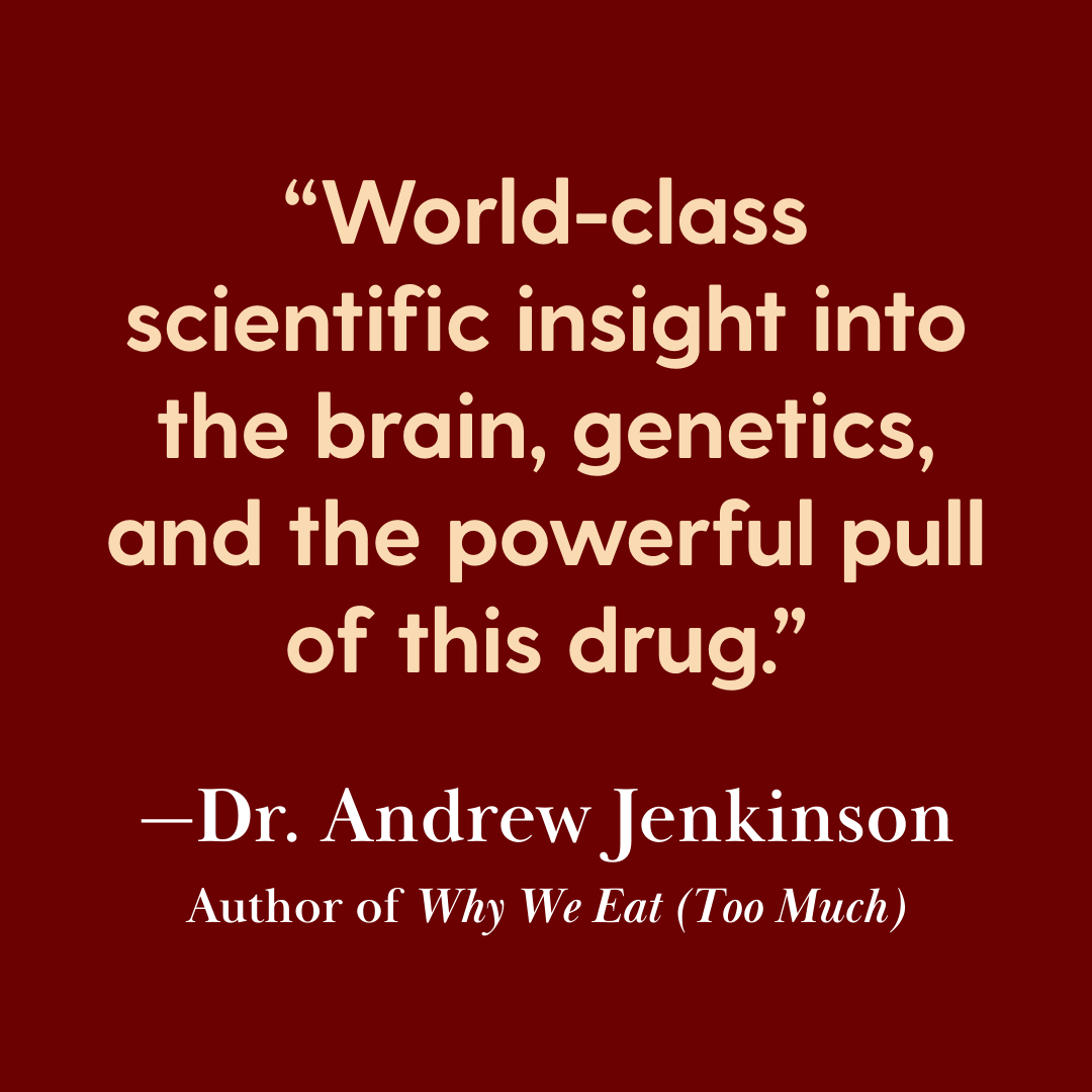 Quote by Dr. Andrew Jenkinson about scientific insights into the brain, genetics, and the power of a drug, on a dark red background.