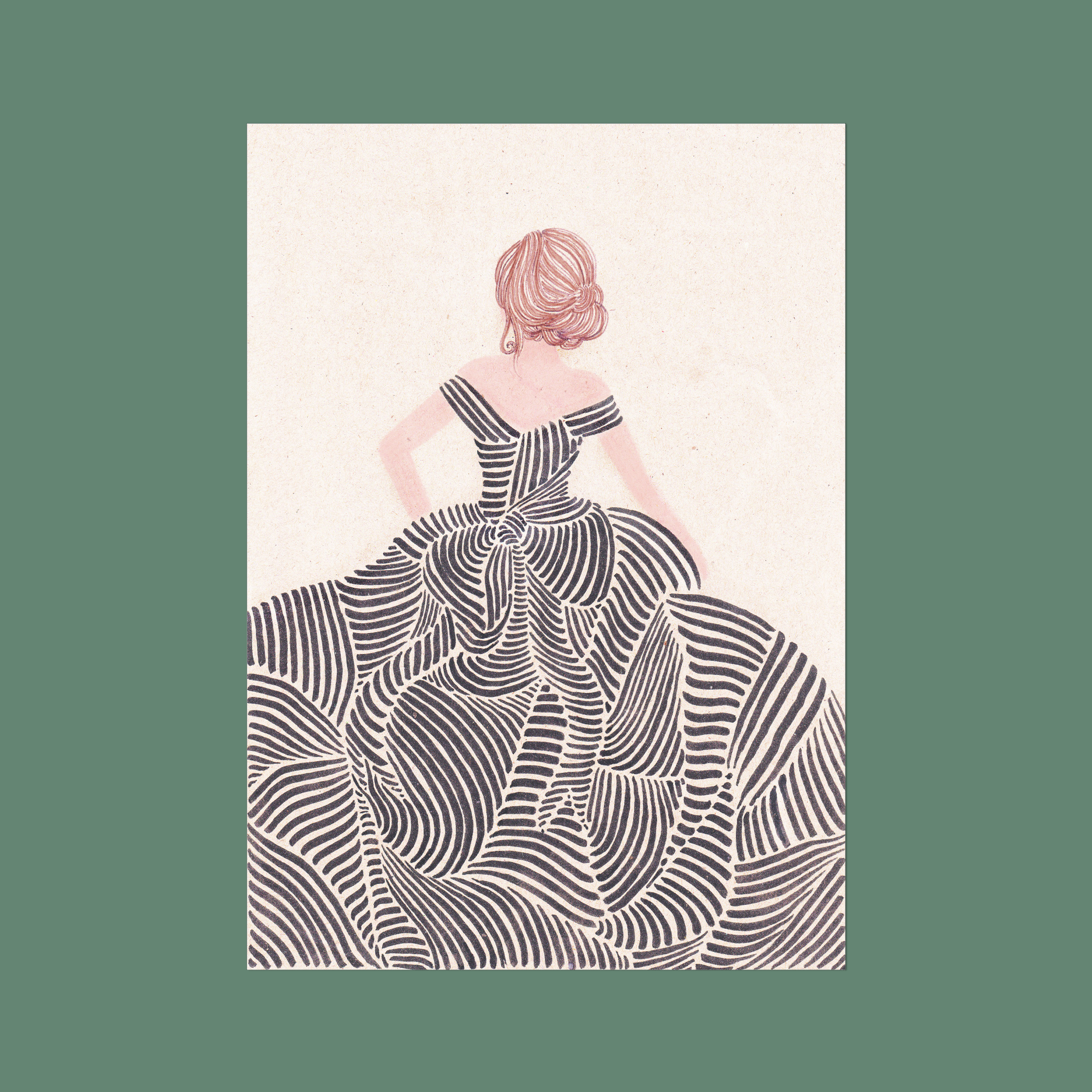 'Illusion' Minimalist Fashion Art Print