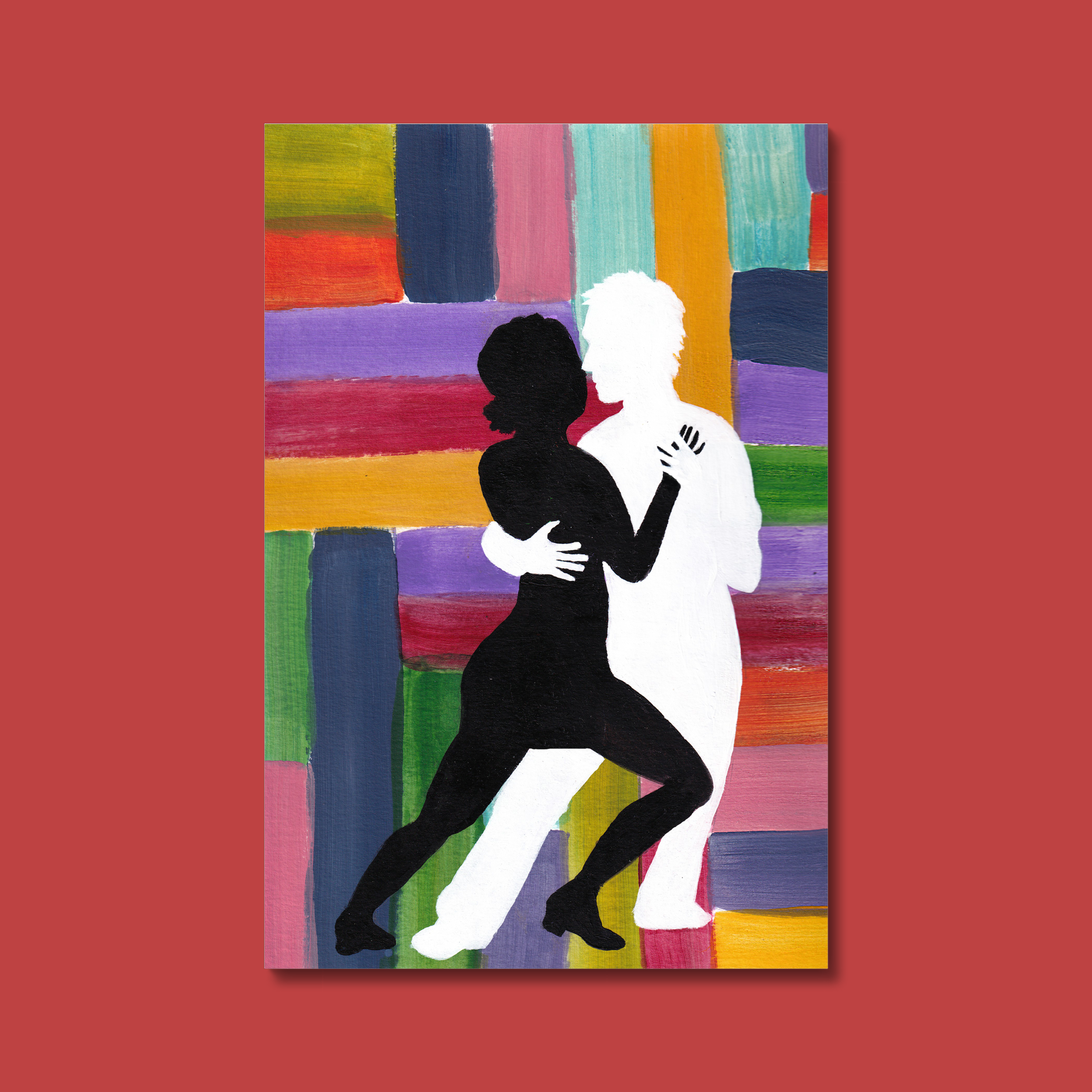 'Blues Dancers' Vibrant Figurative Art Print
