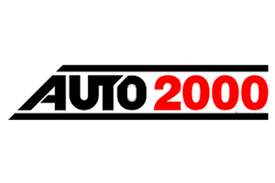 Auto 2000 logo with black and red text