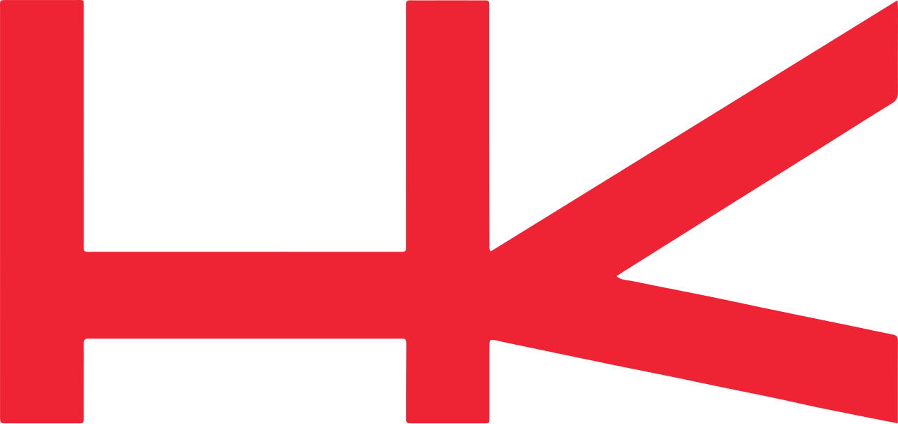 A stylized geometric design with a red arrow pointing to the right, integrated with a black background.