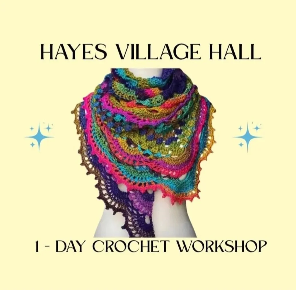 One-Day Crochet Workshop at Hayes Village Hall - Wednesday 5th August, 9am - 1pm