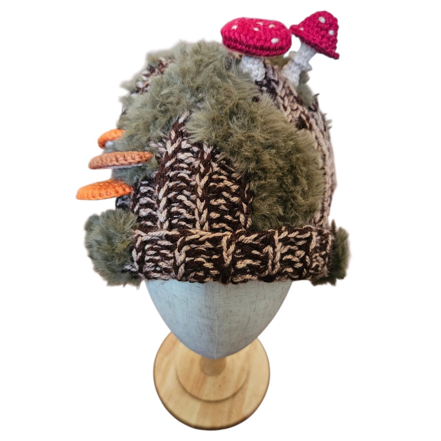 Woodland Toadstool Beanie Crocheted Hat