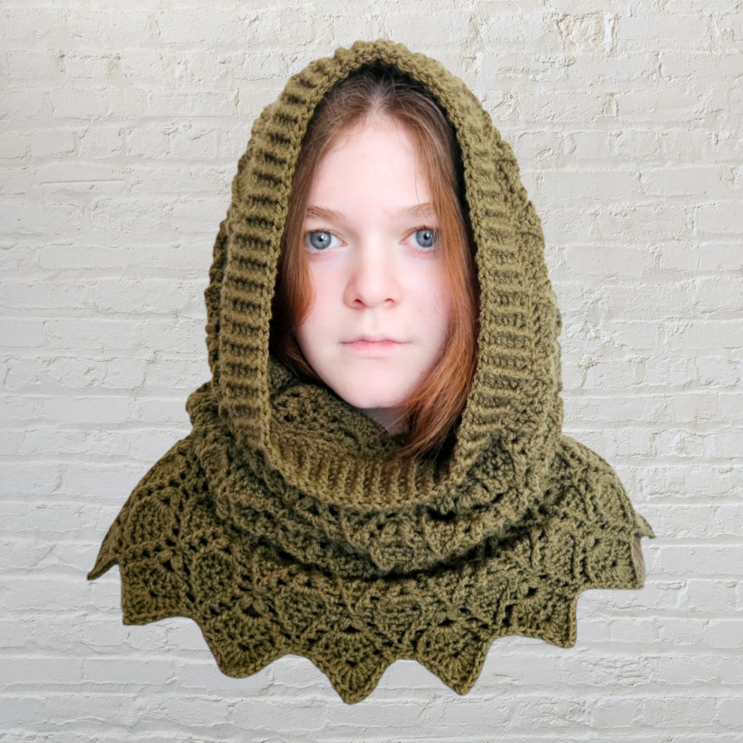 Whimsical Woodland Leafy Cowl