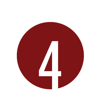 Number 4 inside a red circle with a black background.