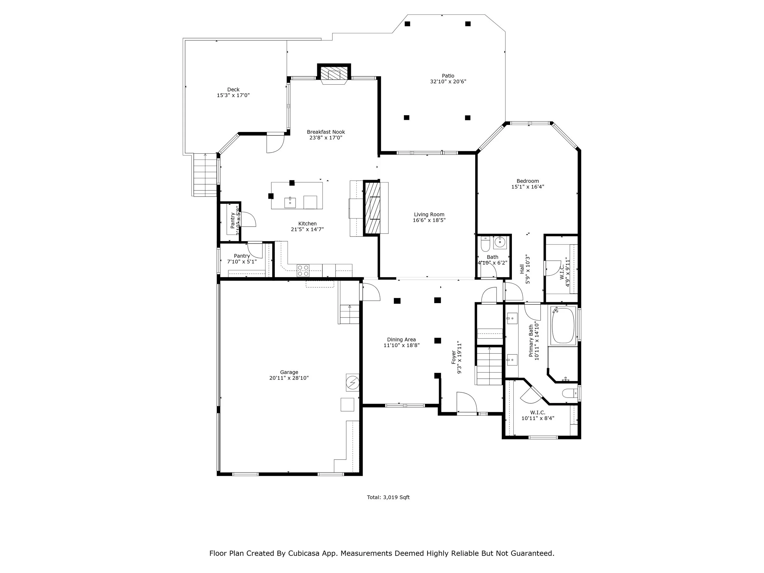 Residential real estate floor plan showing room layout and property flow for a listing in Oregon