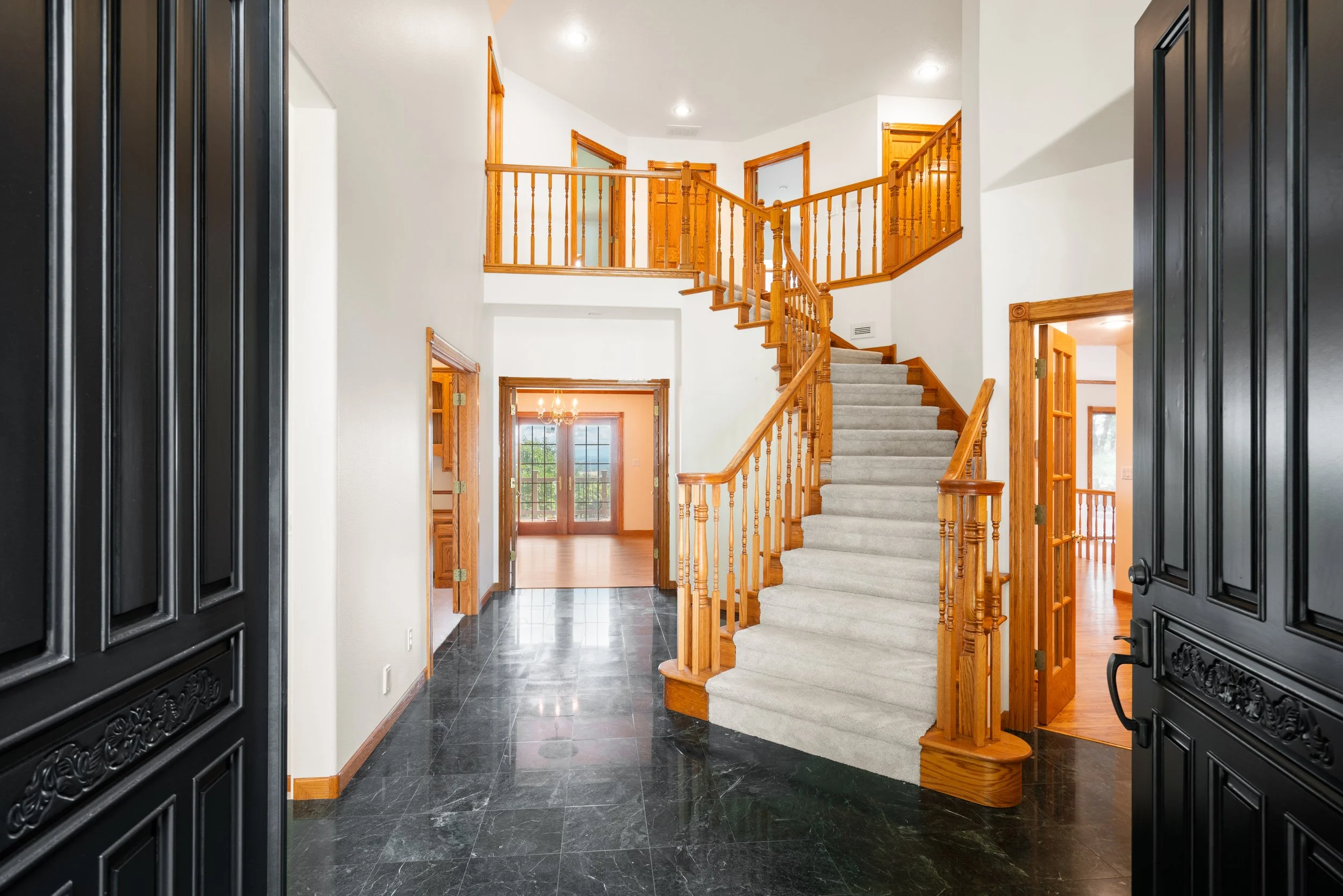Interior real estate photography capturing architectural details and flow between living spaces.