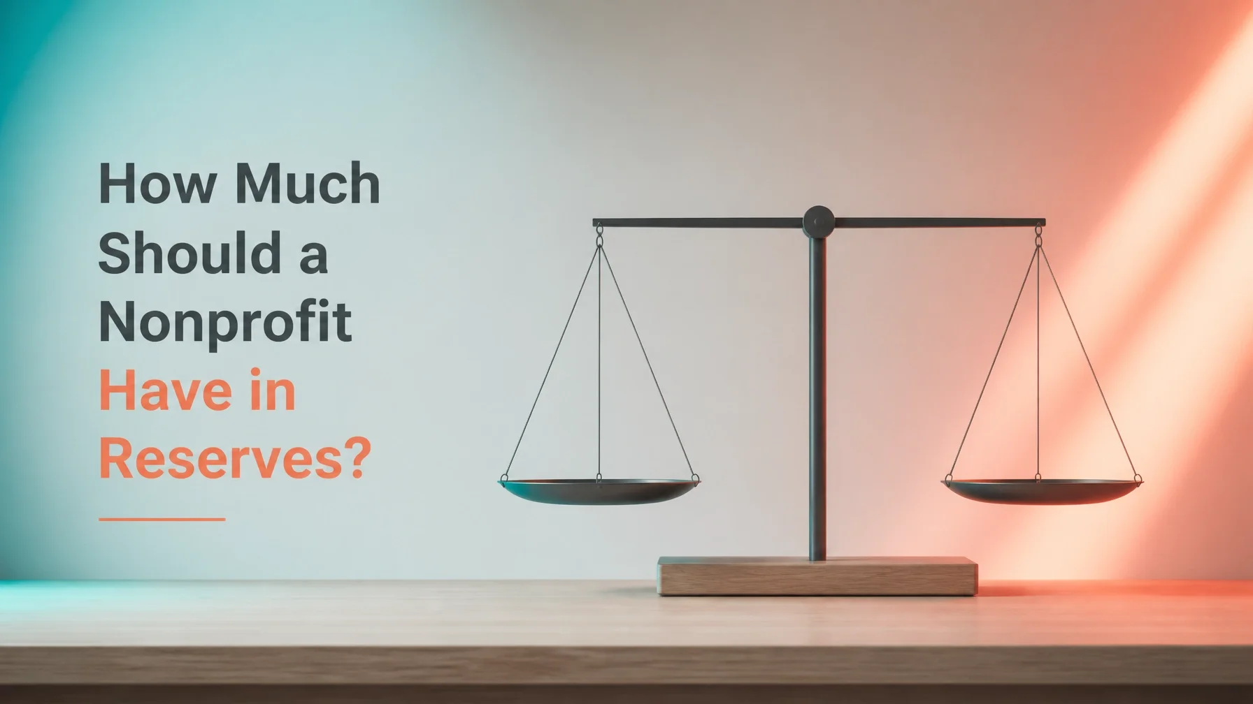 How much should a nonprofit have in reserves? Start with what you actually have