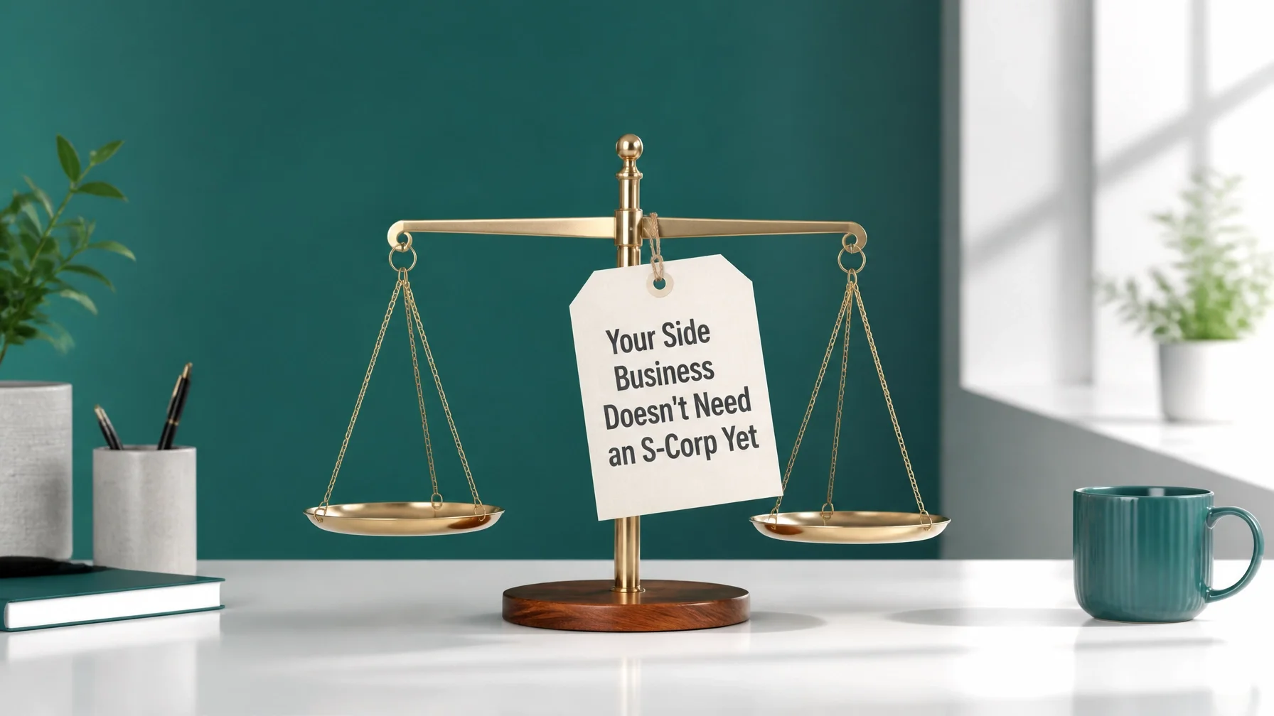 Your Side Business Doesn't Need an S-Corp Yet