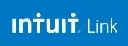 Intuit Link logo with blue background and white text