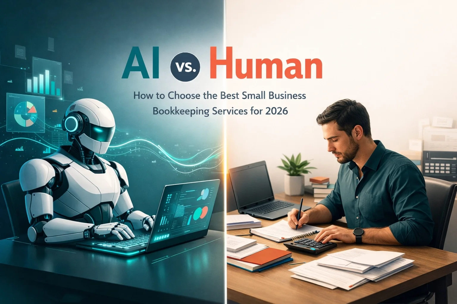 AI vs. Human: How to Choose the Best Small Business Bookkeeping Services for 2026