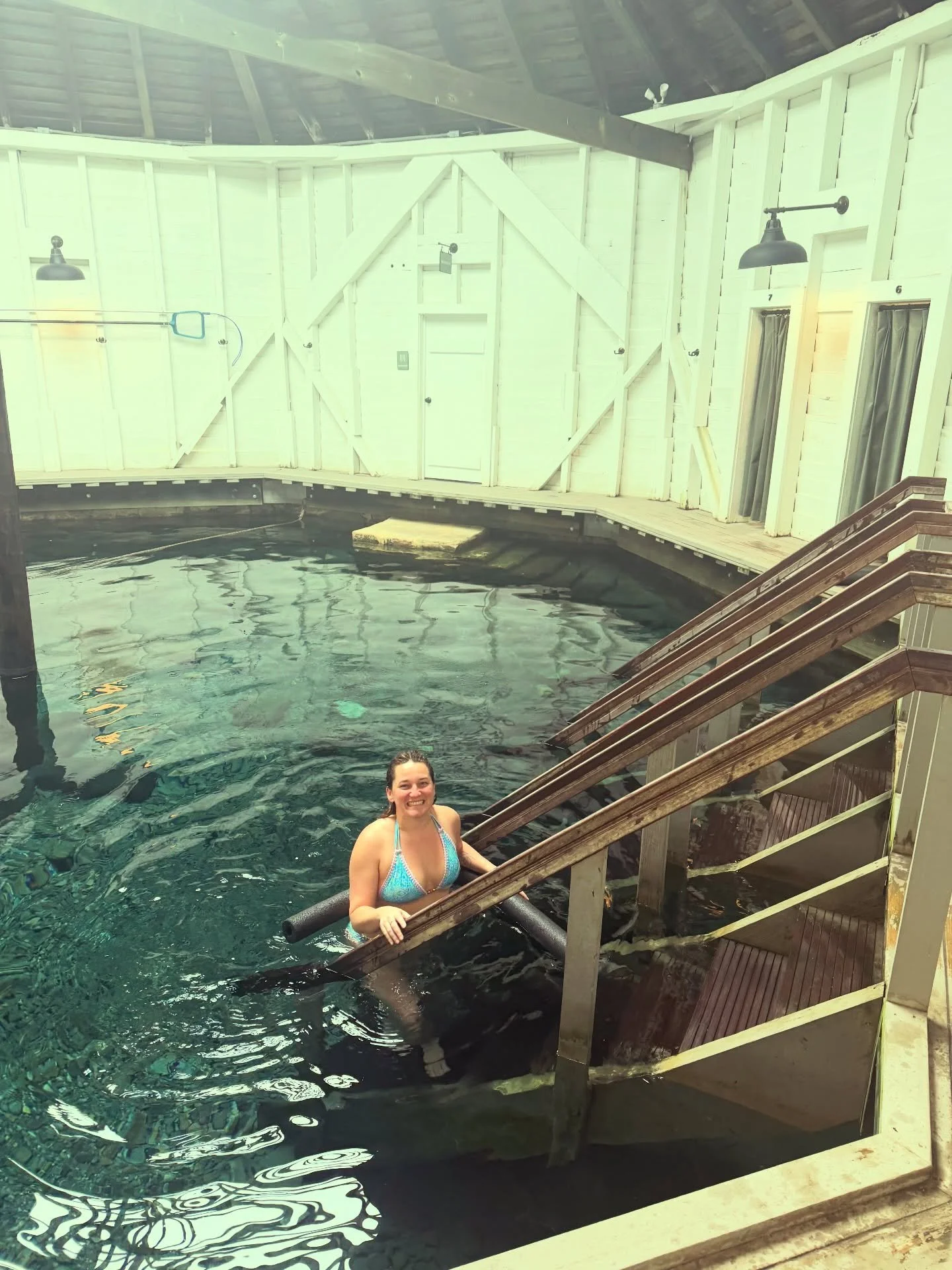 Taking a moment to reset in the healing waters, soaking in the soft, intuitive Pisces energy and allowing myself the space to simply be. Water reminds us that we don&rsquo;t always have to push&hellip; sometimes we are meant to float, feel, release, 