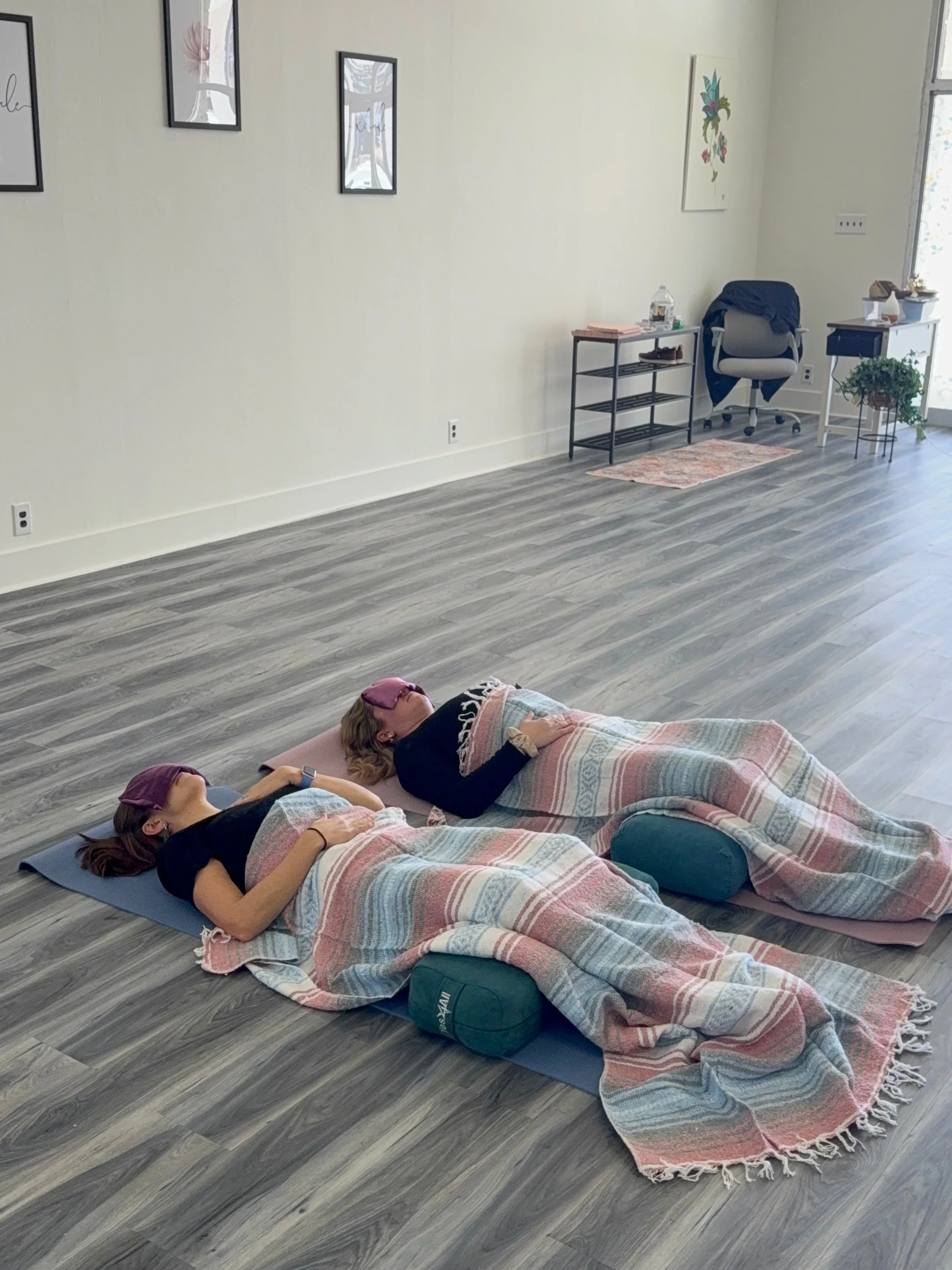When we tried out the props before the studio opened🙏 had to make sure our students would feel held and supported!

here&rsquo;s your reminder to come feel relaxed and receive in my (Tuscany) restorative yoga class! Tonight 6pm at the studio, spots 
