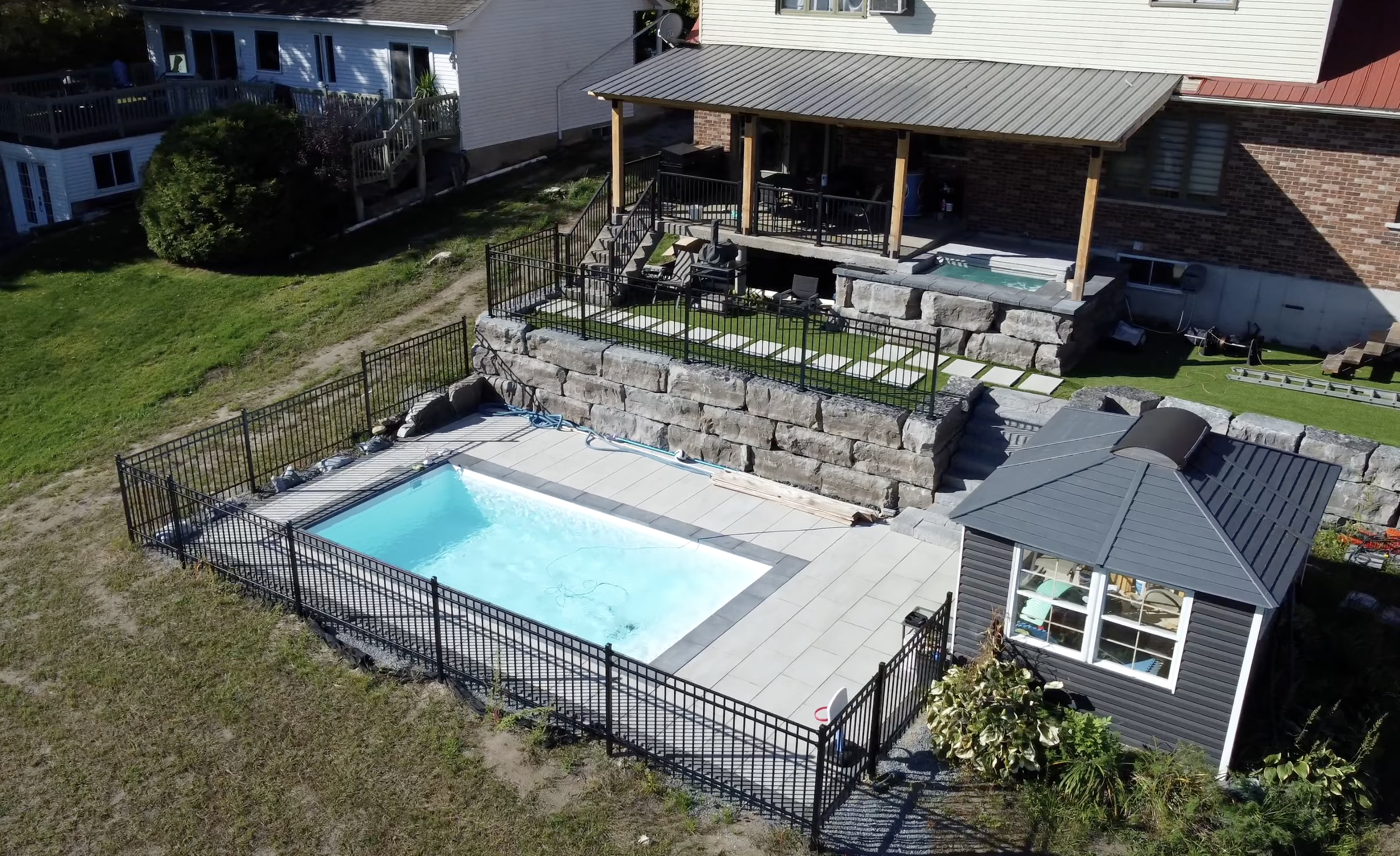 Mur de soutènement résidentiel - Saint-Roch-De-Richelieu