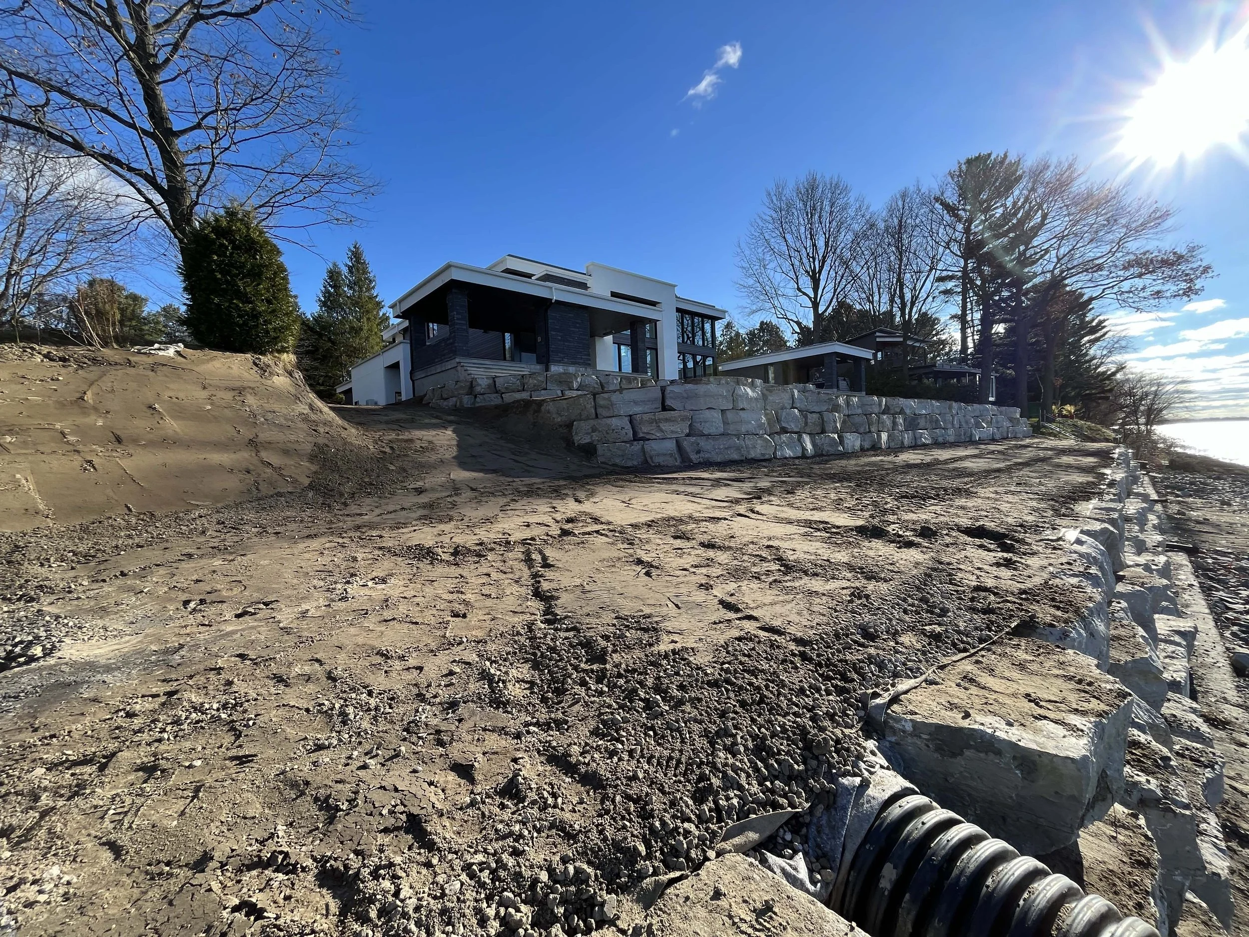 Drainage complet de résidence - Saint-Laurent-du-Fleuve