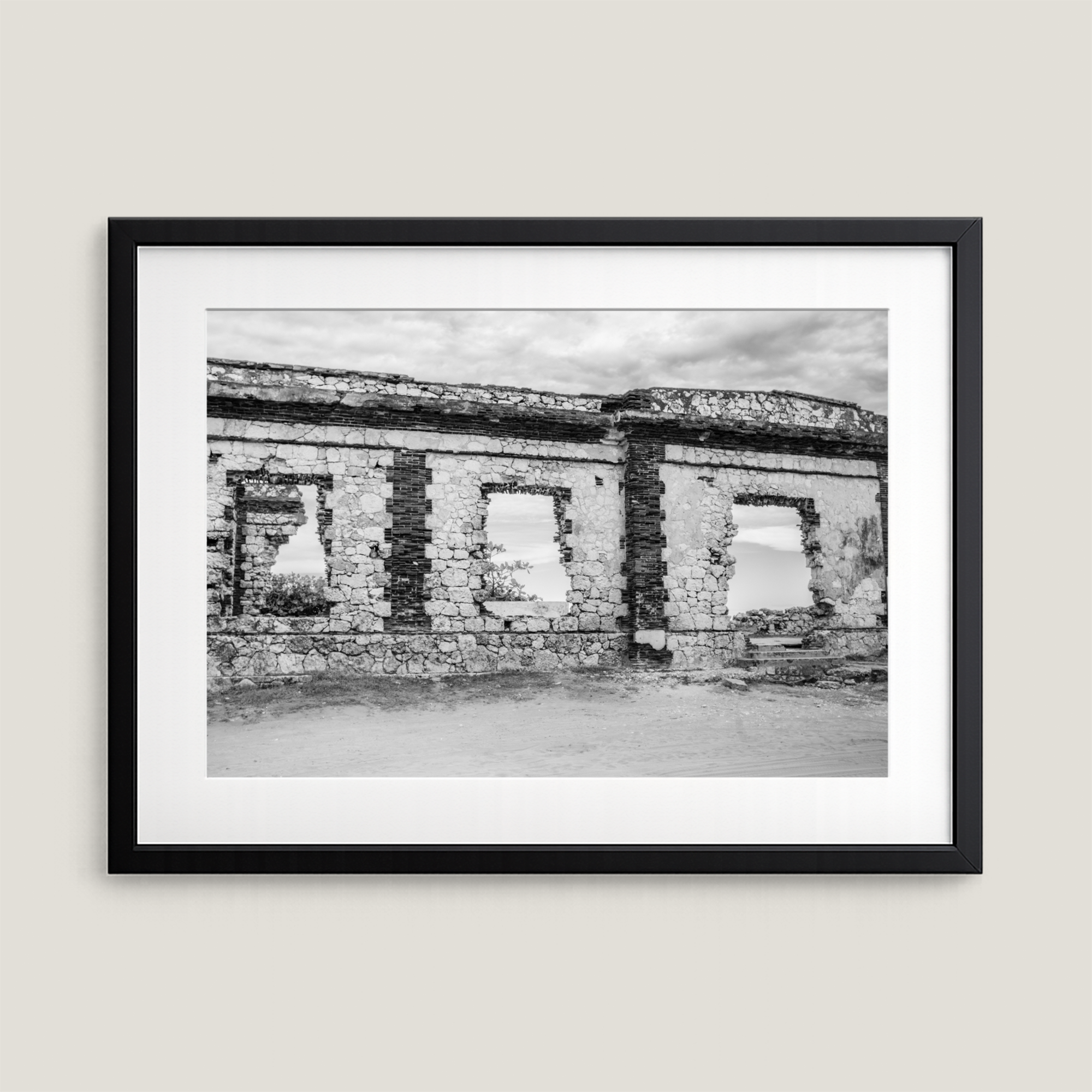windows-punta-borinquen-lighthouse-ruins-aguadilla-framed-print.png