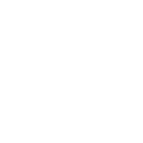 Simbolo bianco di una croce all'interno di una casa stilizzata su sfondo nero.