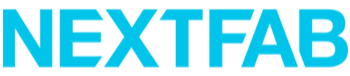 NextFab logo in blue text